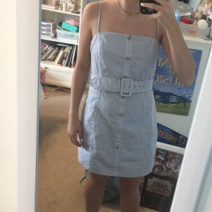 NEVER WORN Gingham Mini Dress